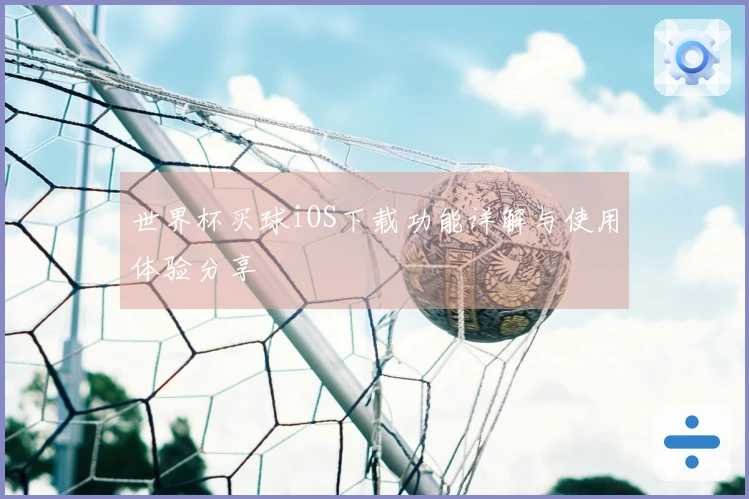 世界杯买球iOS下载功能详解与使用体验分享